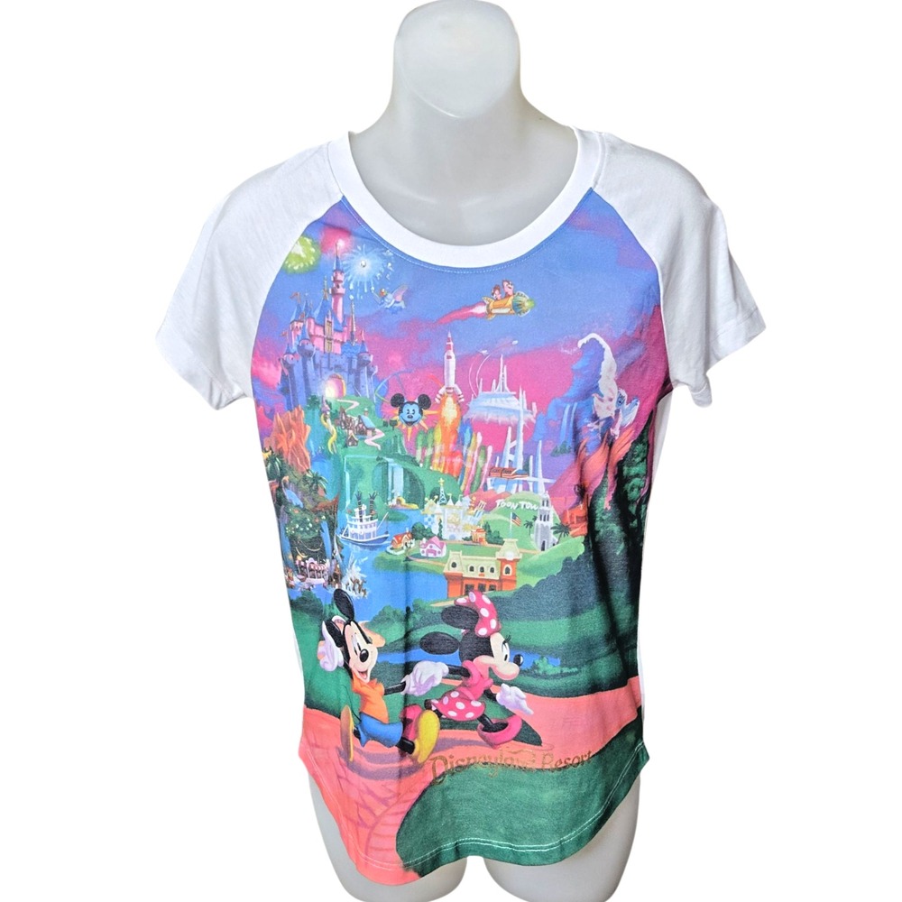 Disney Parks Womens‎ Disneyland Resort Shirt Size XS Vacation Cartoon Magic